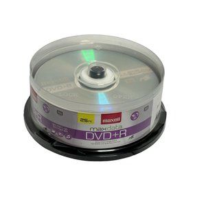 Maxell DVD-R 4.7 GB 25 Pack 16X 120 Minute -Factory Sealed
